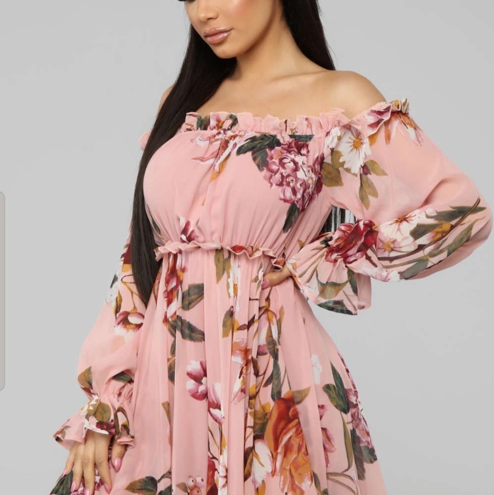 Cultivate The Soul Floral Mini Dress - Pink